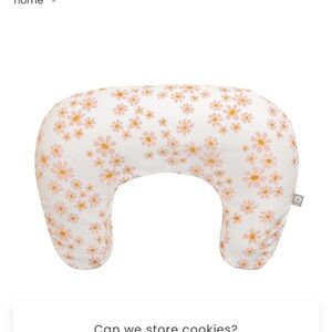 Boppy Nursing Pillow & Cover Pink and Yellow Floral